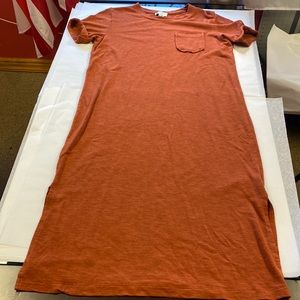 Jessica Simpson maxi Tshirt dress in rust orange